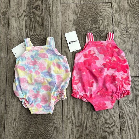 Hurley Pastel Baby Romper 2 pc - Picture 2 of 4